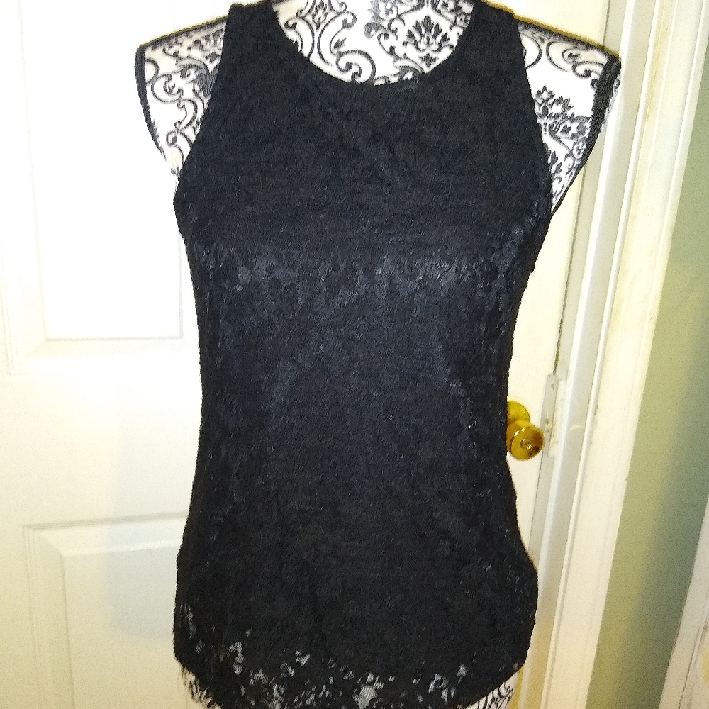 Self esteem lacey tank size small